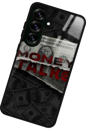 Samsung Galaxy S24 Fe Uyumlu Money Tasarımlı Parlak Silikon Kılıf