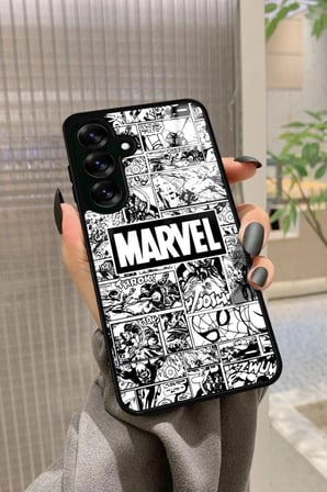 Samsung Galaxy S24 Fe Uyumlu Marvel Tasarımlı Parlak Silikon Kılıf
