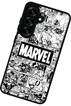 Samsung Galaxy S24 Fe Uyumlu Marvel Tasarımlı Parlak Silikon Kılıf