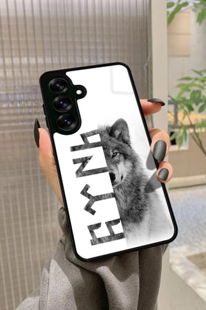 Samsung Galaxy S24 Fe Uyumlu Bozkurt Tasarımlı Parlak Silikon Kılıf