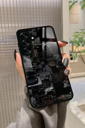 Samsung Galaxy S24 Fe Uyumlu Mafia Tasarımlı Parlak Silikon Kılıf