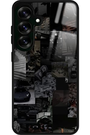 Samsung Galaxy S24 Fe Uyumlu Mafia Tasarımlı Parlak Silikon Kılıf