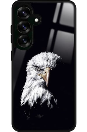 Samsung Galaxy S24 Fe Uyumlu Kartal Tasarımlı Parlak Silikon Kılıf