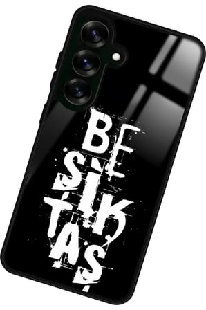Samsung Galaxy S24 Fe Uyumlu Beşiktaş Yazılı Parlak Silikon Kılıf