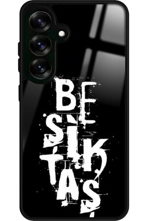 Samsung Galaxy S24 Fe Uyumlu Beşiktaş Yazılı Parlak Silikon Kılıf