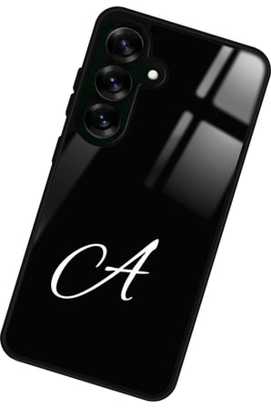 Samsung Galaxy S24 Fe Uyumlu A Harfi Yazılı Parlak Silikon Kılıf