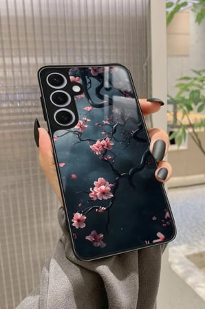 Samsung Galaxy S24 Uyumlu Van Gogh Ağaç Tablosu Tasarımlı Parlak Silikon Kılıf