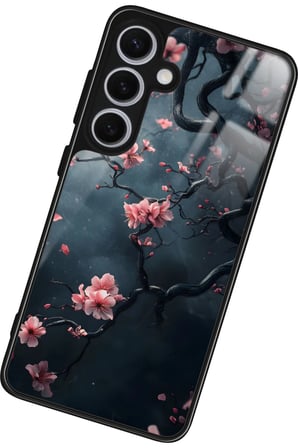 Samsung Galaxy S24 Uyumlu Van Gogh Ağaç Tablosu Tasarımlı Parlak Silikon Kılıf