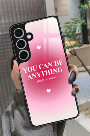 Samsung Galaxy S24 Uyumlu Barbies Motto Yazılı Parlak Silikon Kılıf