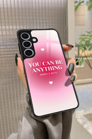 Samsung Galaxy S24 Uyumlu Barbies Motto Yazılı Parlak Silikon Kılıf