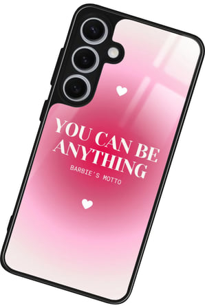 Samsung Galaxy S24 Uyumlu Barbies Motto Yazılı Parlak Silikon Kılıf