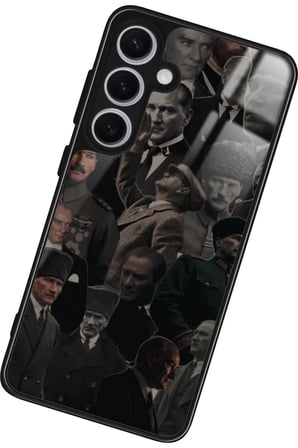 Samsung Galaxy S24 Uyumlu Atatürk Poster Tasarımlı Parlak Silikon Kılıf