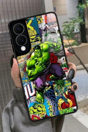 Samsung Galaxy S25 Edge Uyumlu Hulk Tasarımlı Parlak Silikon Kılıf