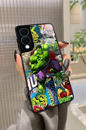 Samsung Galaxy S25 Edge Uyumlu Hulk Tasarımlı Parlak Silikon Kılıf