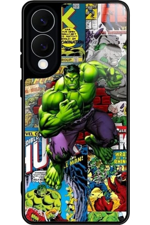 Samsung Galaxy S25 Edge Uyumlu Hulk Tasarımlı Parlak Silikon Kılıf