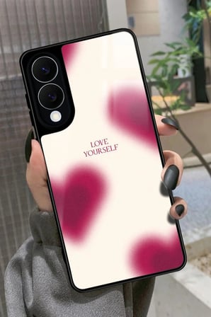 Samsung Galaxy S25 Edge Uyumlu Love Yazılı Parlak Silikon Kılıf