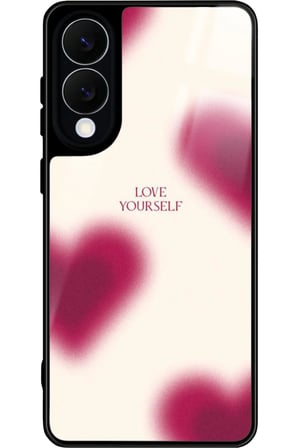 Samsung Galaxy S25 Edge Uyumlu Love Yazılı Parlak Silikon Kılıf