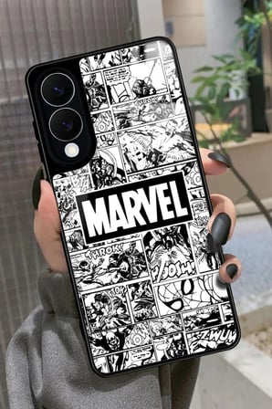 Samsung Galaxy S25 Edge Uyumlu Marvel Tasarımlı Parlak Silikon Kılıf
