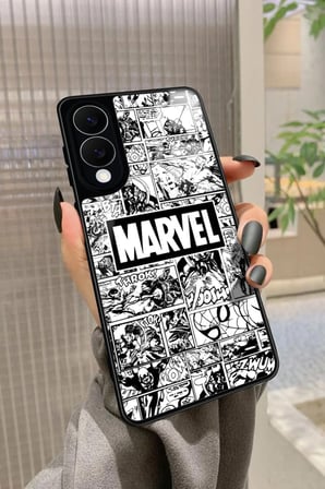 Samsung Galaxy S25 Edge Uyumlu Marvel Tasarımlı Parlak Silikon Kılıf