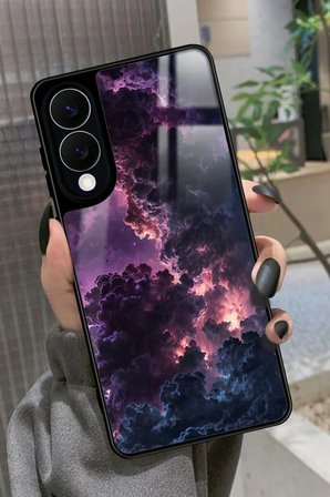 Samsung Galaxy S25 Edge Uyumlu Soyut Sanat Tasarımlı Parlak Silikon Kılıf