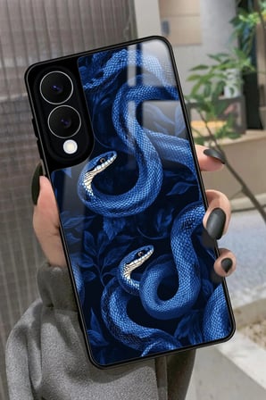 Samsung Galaxy S25 Edge Uyumlu Yılan Tasarımlı Parlak Silikon Kılıf