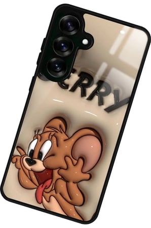 Samsung Galaxy S25 Plus Uyumlu Tom And Jerry Tasarımlı Parlak Silikon Kılıf