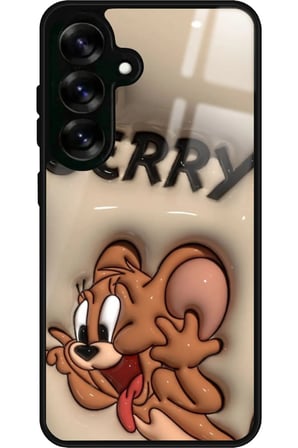 Samsung Galaxy S25 Plus Uyumlu Tom And Jerry Tasarımlı Parlak Silikon Kılıf