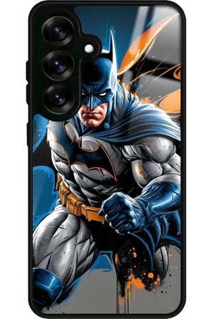 Samsung Galaxy S25 Plus Uyumlu Batman Tasarımlı Parlak Silikon Kılıf