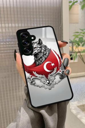 Samsung Galaxy S25 Plus Uyumlu Türk Bayrağı Tasarımlı Parlak Silikon Kılıf