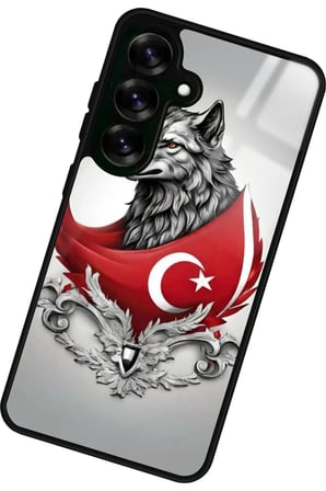 Samsung Galaxy S25 Plus Uyumlu Türk Bayrağı Tasarımlı Parlak Silikon Kılıf