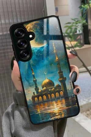 Samsung Galaxy S25 Plus Uyumlu Cami Tasarımlı Parlak Silikon Kılıf