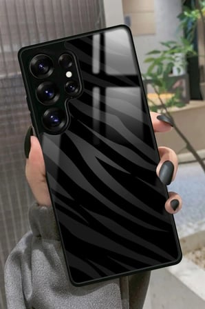 Samsung Galaxy S25 Ultra Uyumlu Zebra Tasarımlı Parlak Silikon Kılıf
