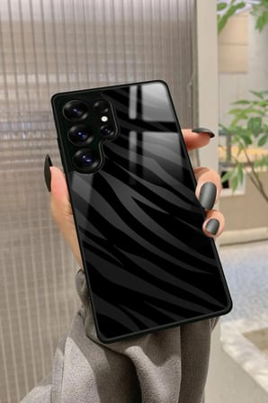 Samsung Galaxy S25 Ultra Uyumlu Zebra Tasarımlı Parlak Silikon Kılıf