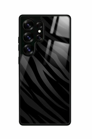 Samsung Galaxy S25 Ultra Uyumlu Zebra Tasarımlı Parlak Silikon Kılıf