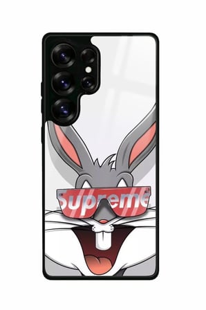 Samsung Galaxy S25 Ultra Uyumlu Bugs Bunny Tasarımlı Parlak Silikon Kılıf
