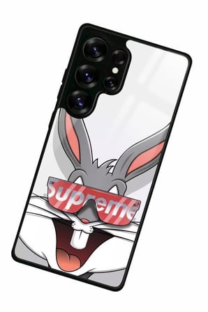 Samsung Galaxy S25 Ultra Uyumlu Bugs Bunny Tasarımlı Parlak Silikon Kılıf
