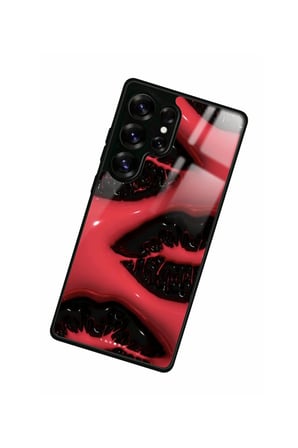 Samsung Galaxy S25 Ultra Uyumlu Dudak Tasarımlı Parlak Silikon Kılıf