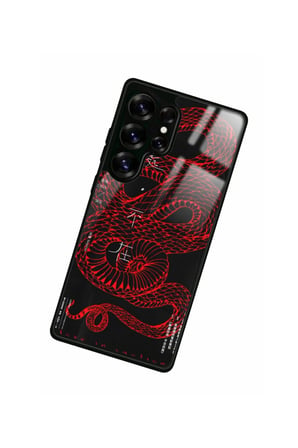 Samsung Galaxy S25 Ultra Uyumlu Dragon Tasarımlı Parlak Silikon Kılıf