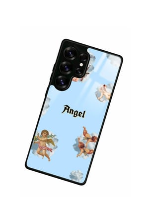 Samsung Galaxy S25 Ultra Uyumlu Melek Tasarımlı Parlak Silikon Kılıf