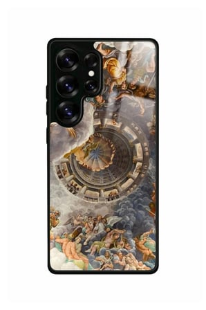 Samsung Galaxy S25 Ultra Uyumlu Rönesans Tasarımlı Parlak Silikon Kılıf
