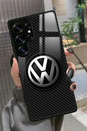 Samsung Galaxy S25 Ultra Uyumlu Araba Logosu Tasarımlı Parlak Silikon Kılıf
