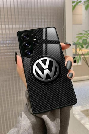 Samsung Galaxy S25 Ultra Uyumlu Araba Logosu Tasarımlı Parlak Silikon Kılıf