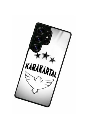 Samsung Galaxy S25 Ultra Uyumlu Karakartal Tasarımlı Parlak Silikon Kılıf