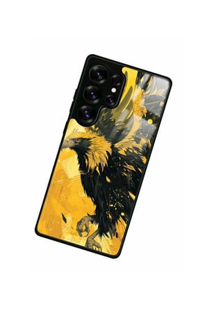 Samsung Galaxy S25 Ultra Uyumlu Kartal Tasarımlı Parlak Silikon Kılıf