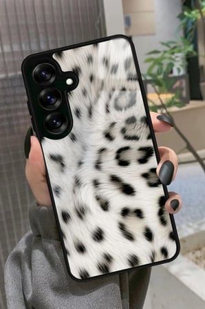 Samsung Galaxy S25 Uyumlu Leopar Tasarımlı Parlak Silikon Kılıf
