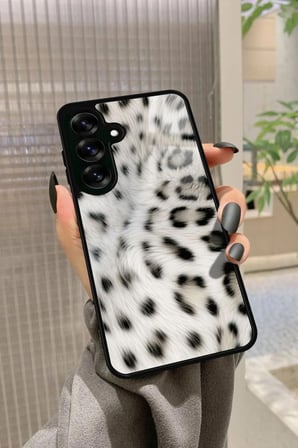 Samsung Galaxy S25 Uyumlu Leopar Tasarımlı Parlak Silikon Kılıf