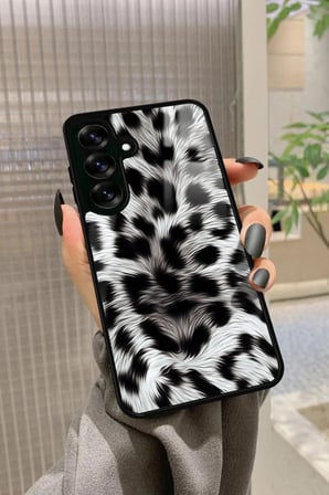 Samsung Galaxy S25 Uyumlu Leopar Tasarımlı Parlak Silikon Kılıf