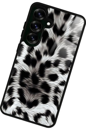 Samsung Galaxy S25 Uyumlu Leopar Tasarımlı Parlak Silikon Kılıf