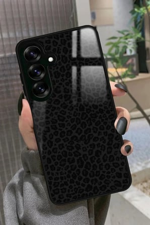 Samsung Galaxy S25 Uyumlu Leopar Tasarımlı Parlak Silikon Kılıf