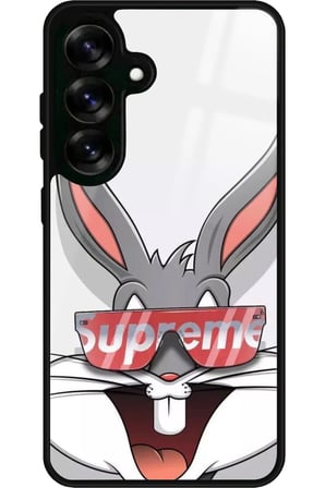 Samsung Galaxy S25 Uyumlu Bugs Bunny Tasarımlı Parlak Silikon Kılıf